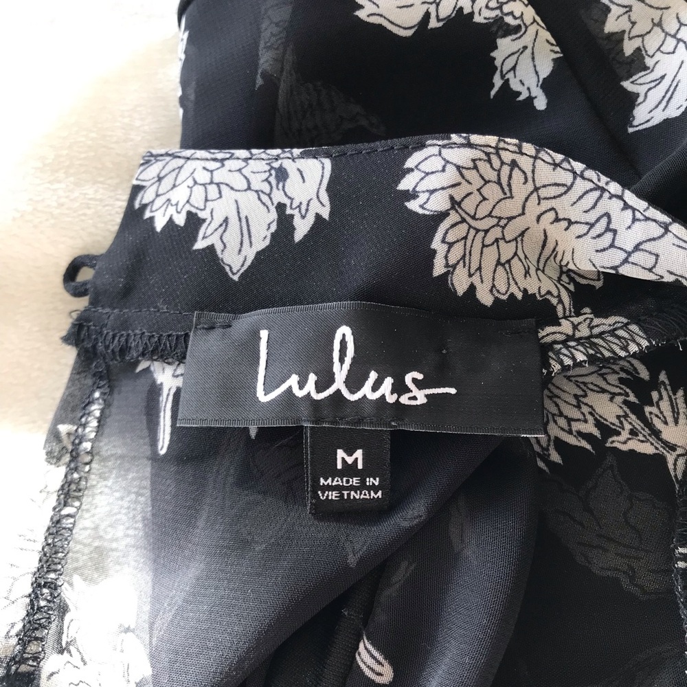 Lulus Floral Dressed Up Black Floral Print Midi Dress - Picture 14 of 16